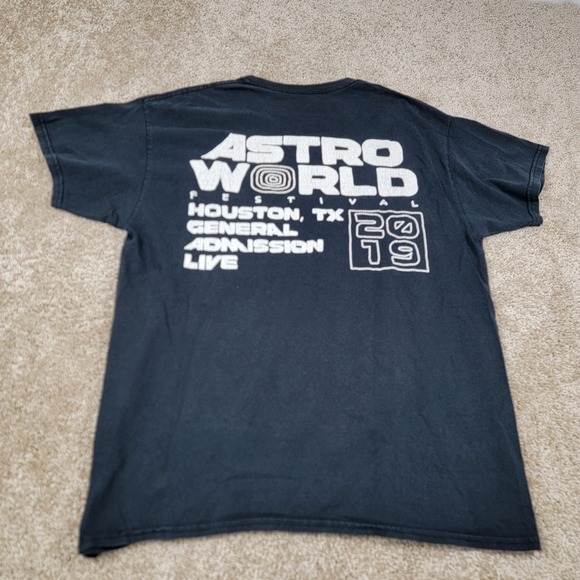 Travis Scott Astroworld Festival Houston 2019 T Shirt Men's Medium - Picture 4 of 4